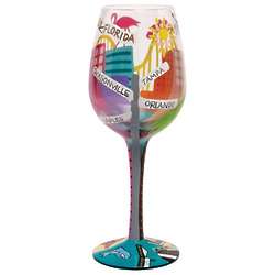 Florida Wine Glass