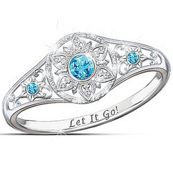 Disney's Frozen Silver Enchanted Snowflake Diamonesk Ring