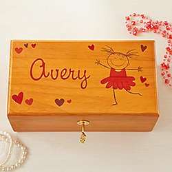 Personalized Happy Dancer Jewelry Box