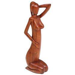 Soon to be a Mother Wood Sculpture