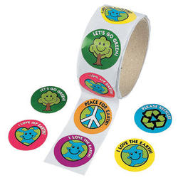 Teacher's Roll of Save the Earth Roll Stickers