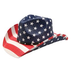 USA Flag Cowboy Hat