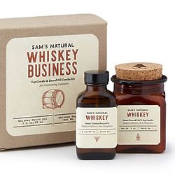 Whiskey Business Beard Oil and Candle Gift Set