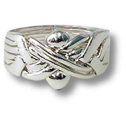 6 Band Sterling Silver Puzzle Ring