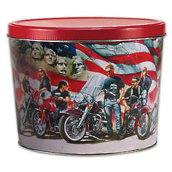 American Bikers Popcorn Gift Tin