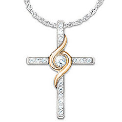 Amazing Grace Diamond Cross Pendant