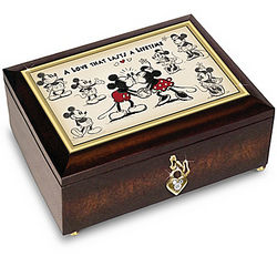 Disney Mickey Mouse and Minnie Mouse Sweet Moments Music Box
