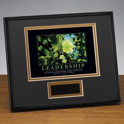 Personalized Leadership Leaf Framed Award