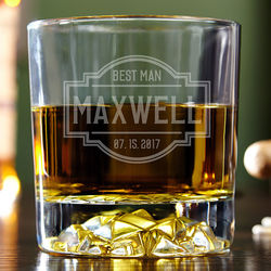 Personalized Fremont Fairbanks Whiskey Glass