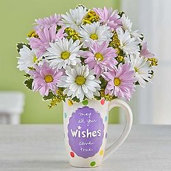 Bouquet in May All Your Wishes Come True Mug