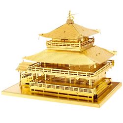 Kinkaku-Ji Gold Tone Buddhist Temple 3D Model