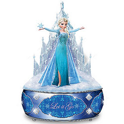 Disney's Frozen Let It Go Music Box with Elsa Sculpture