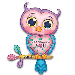 Owl Always Love You Personalized Wall Clock