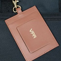 Executive Personalized Leather Luggage Tag