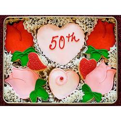 50th Anniversary Sugar Cookie Gift Tin