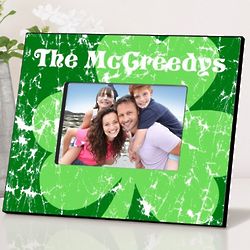 Jolly Green Clover Personalized Irish Picture Frame