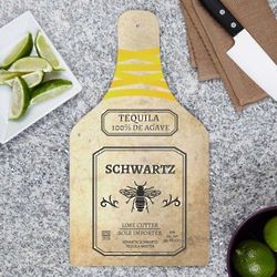 Personalized Tequila Master Glass Cutting Board