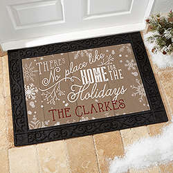 No Place Like Home Personalized Doormat