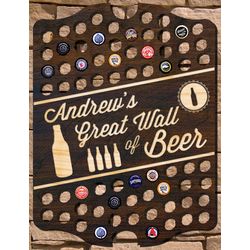 Great Wall of Beer Personalized Bar Sign
