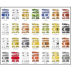 Lamborghini Auto Collection 18x24 Print