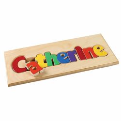 Children's Personalized 7-12 Letter Wooden Puzzle Board