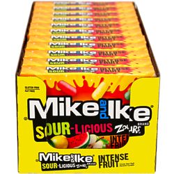 12 Theater-Sized Boxes of Mike and Ike Sour-Licious Candies
