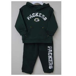 Green Bay Packers Infant Pullover Hoodie and Pants Set