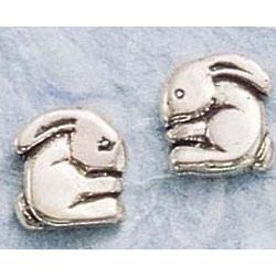 Rounded Bunny Post Earrings