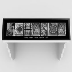Personalized Architectural Alphabet Photo Name Art Print