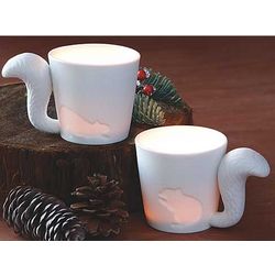 Squirrel Candle Holders