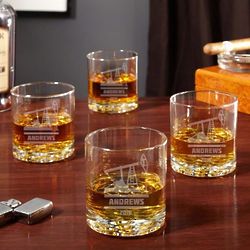 Personalized Buckman Oilfield Whiskey Glasses Set