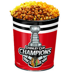 Chicago Blackhawks 2015 Stanley Cup Championships Popcorn Tin