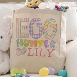 Personalized Kids Easter Tote Bag