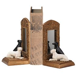 Greyhound Reflection Bookends
