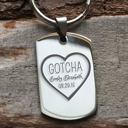 Gotcha Day Personalized Adoption Key Chain