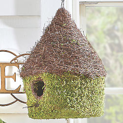 Moss Bungalow Birdhouse
