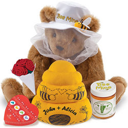 15" Bee Mine Teddy Bear with Roses & Chocolates