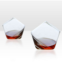 Cupa-Rocks Crystal Whiskey Glasses