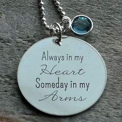 Always in My Heart, Some Day in My Arms Engraved Necklace