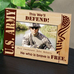 U.S. Army Wood Picture Frame
