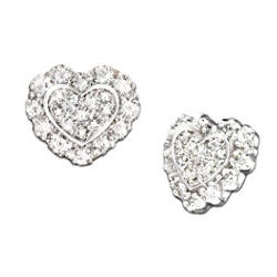 Hearts Of Love Diamond Earrings