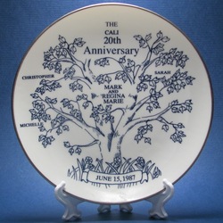 Personalized Family Tree Anniversary Plate