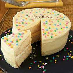 Classic White Birthday Cake