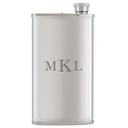 Personalized Silver Flask and Cigar Holder