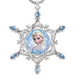 Disney's Frozen Diamond and Crystal Snowflake Pendant