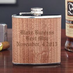 Personalized Walden Wood Liquor Flask