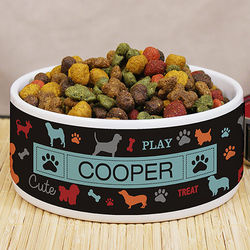 Personalized All Breeds Pet Bowl
