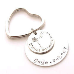 Wishes Do Come True Personalized Key Chain