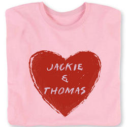 Couple Heart Personalized T-Shirt