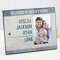 Family Addition for Him Personalized Picture Frame